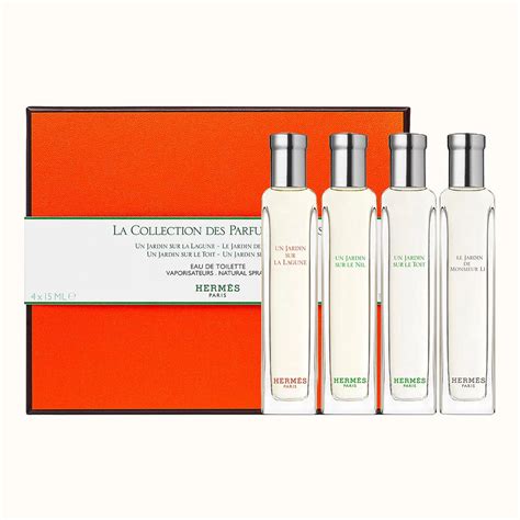 hermes la collection des parfums jardins set|hermes orange box.